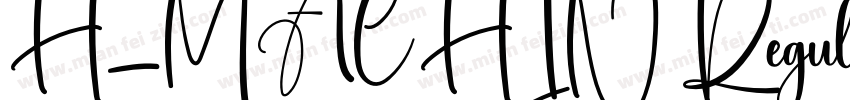 H_MACHIN Regular字体转换